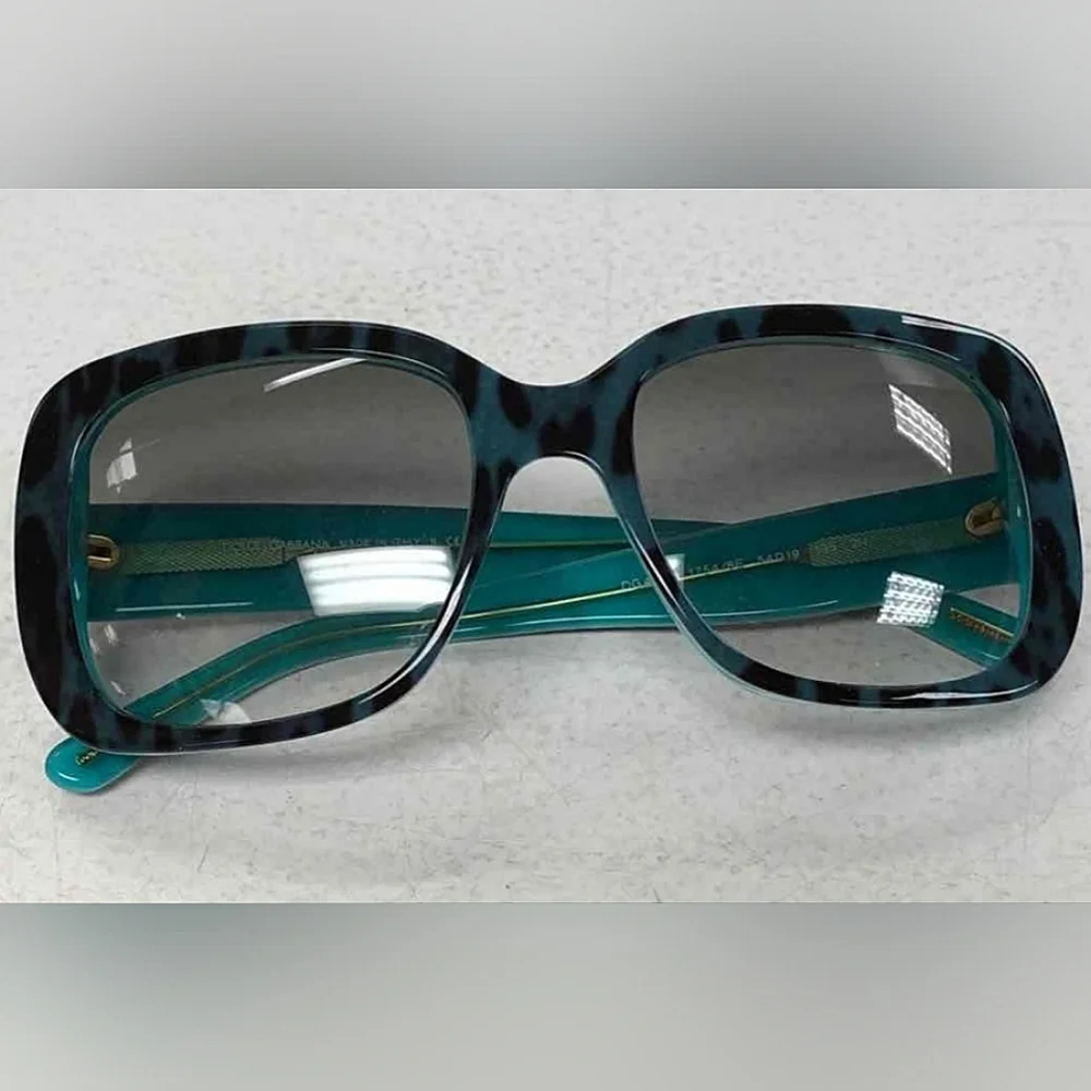 Dolce & Gabbana Teal and Black Sunglasses with COA certificate - Picture 4 of 8